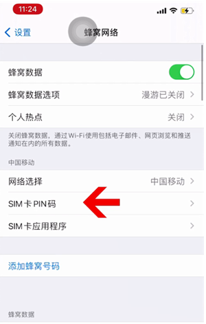 王五镇苹果14维修网分享如何给iPhone14的SIM卡设置密码 