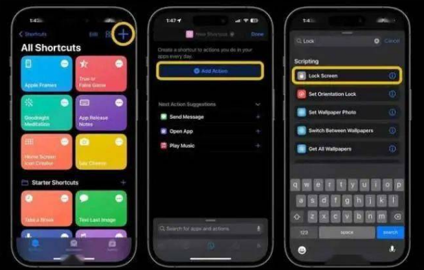王五镇苹果14锁屏维修店分享iPhone14升级iOS16.4后如何创建锁屏快捷方式 