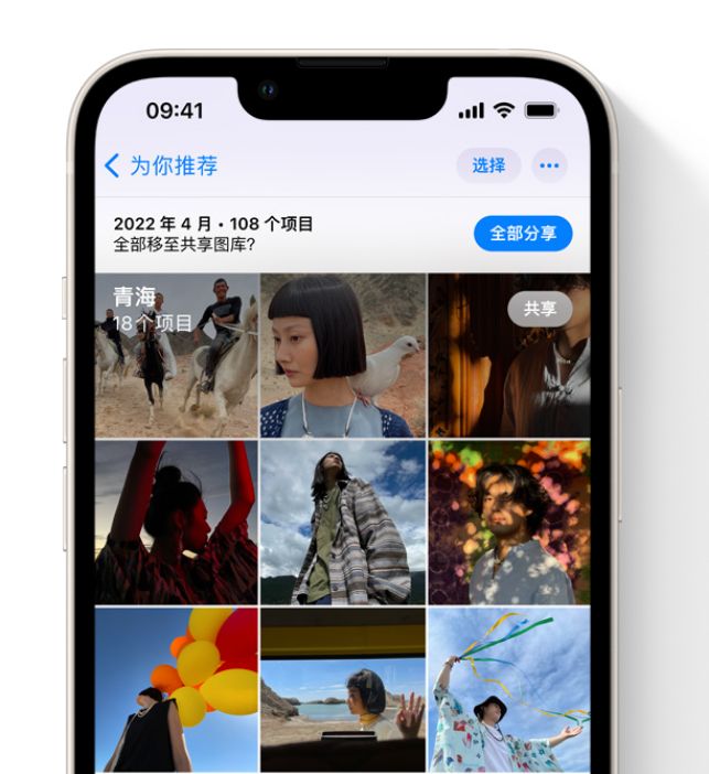 王五镇苹果维修网点分享在 iPhone 上使用共享图库 