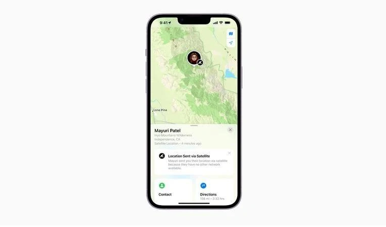 王五镇苹果14维修分享iPhone14系列中 FindMy功能通过卫星分享位置方法教程 